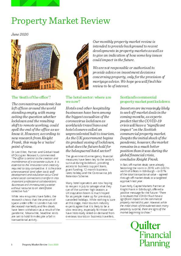 Property Market Review - June 2020