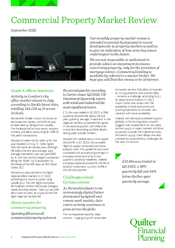 Property Market Review - September 2022