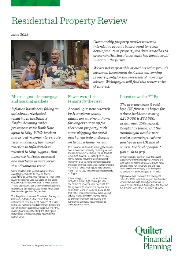 Residential Market Review - June 2023