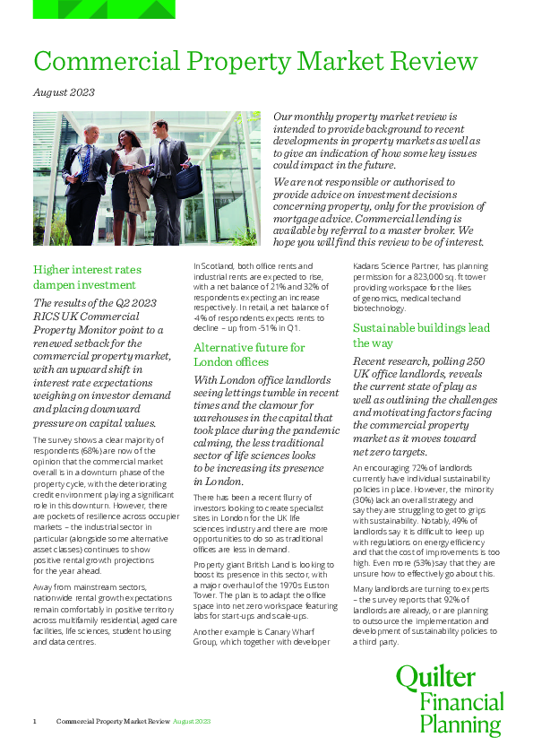 Property Market Review - August 2023