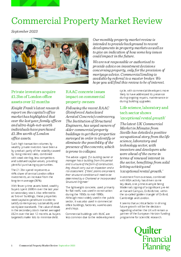 Property Market Review - September 2023