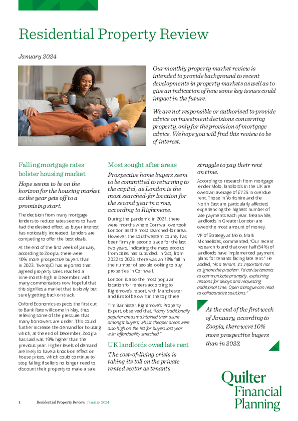 Residential Market Review - January 2024