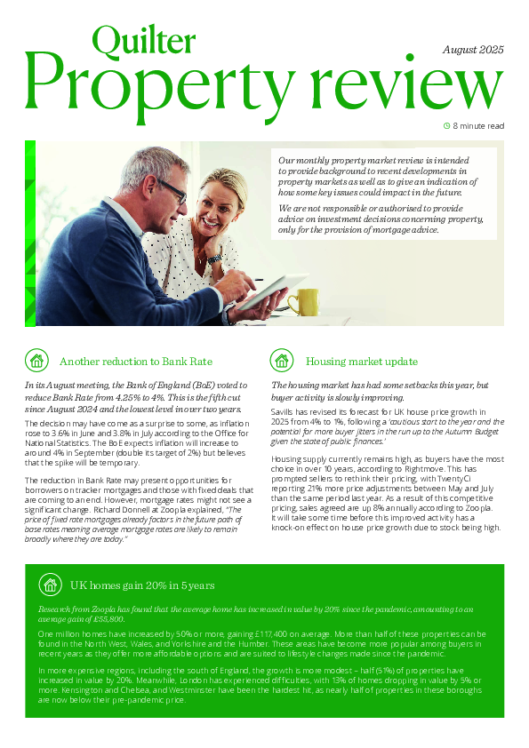 Property Market Review of August 2025